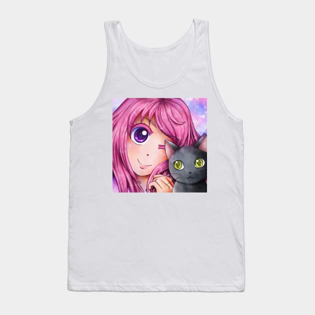 Kitty Snuggles Tank Top by Yennie Fer (FaithWalkers)